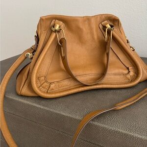 Chloe medium Tan Leather Shoulder Bag